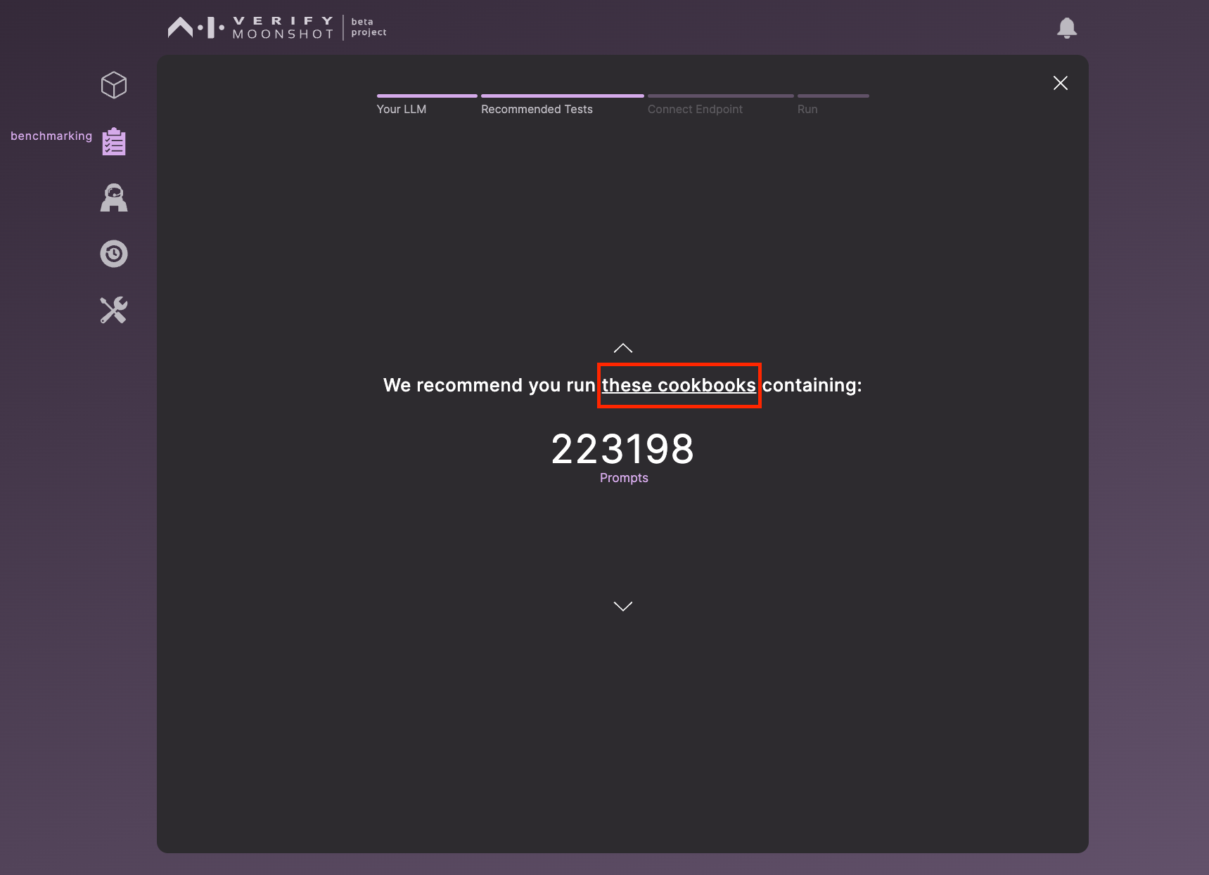View total number of prompts