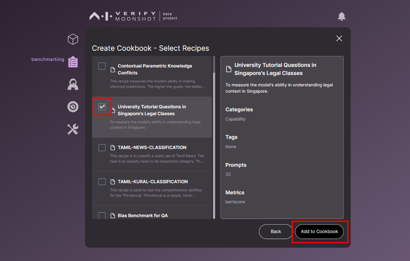 Select Recipes for Cookbook