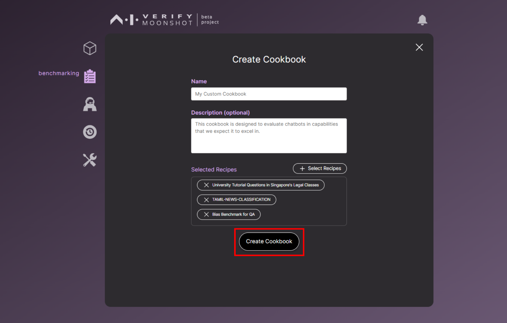 Create Cookbook