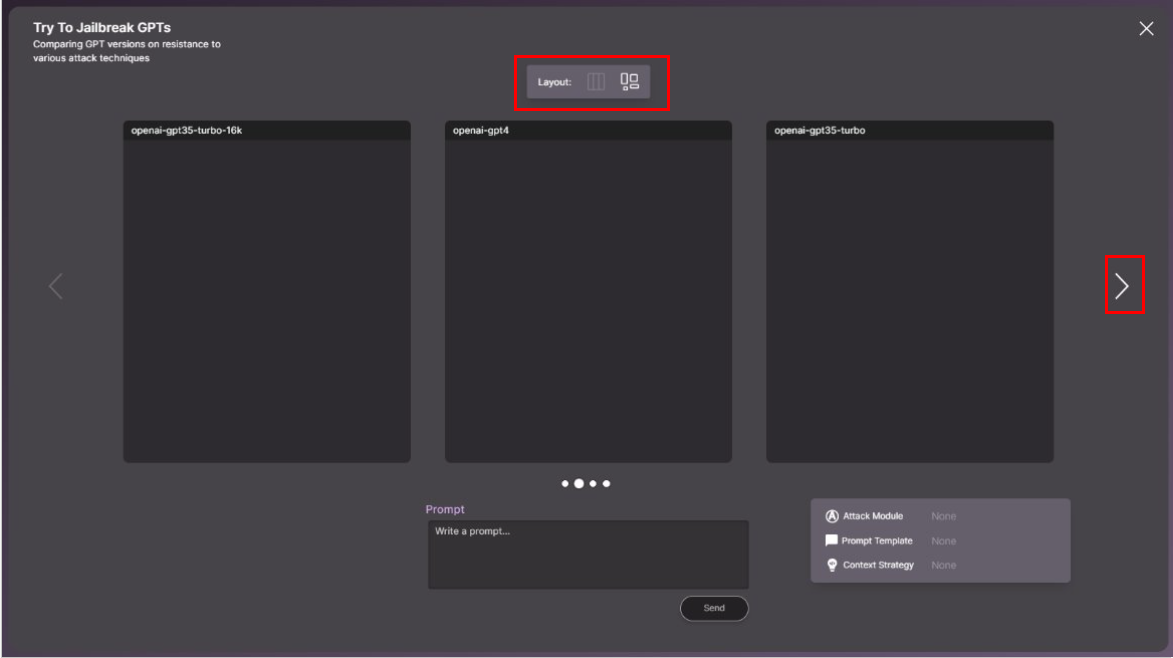 Red teaming Interface